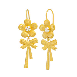 Bông Tai Cưới Vàng Vàng 24K - BTH929