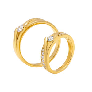 Nhẫn Cưới Vàng Vàng 18K - MTNC0567-1