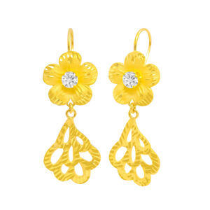 Bông Tai Cưới Vàng Vàng 24K - BTH931