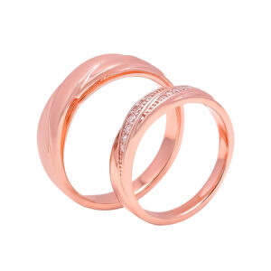 Nhẫn Cưới Vàng Hồng 10K - MTNC0578