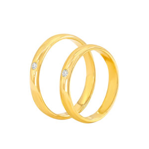 Nhẫn Cưới Vàng Vàng 610 - NT03-1