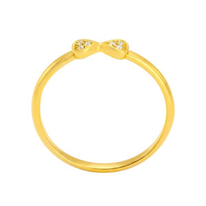 Nhẫn Nữ Hình Nơ Vàng Vàng 18K - N1.0035