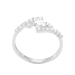 Nhẫn Nữ Vàng Trắng 18K - N1.0172-1