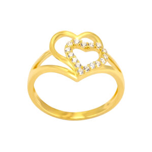 Nhẫn Nữ Trái Tim Vàng Vàng 18K - N1.0204