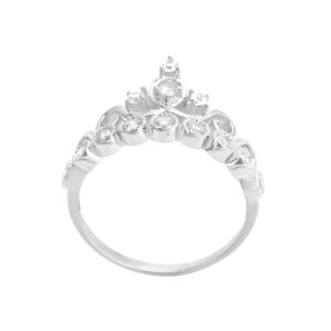Nhẫn Nữ Vương Miện APJ Vàng Trắng 10K - N1.0479