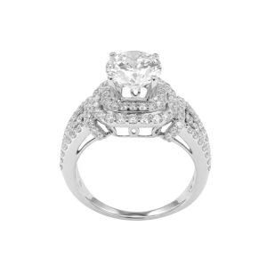 Nhẫn Nữ Vàng Trắng 10K Đính Đá CZ - N1.0544
