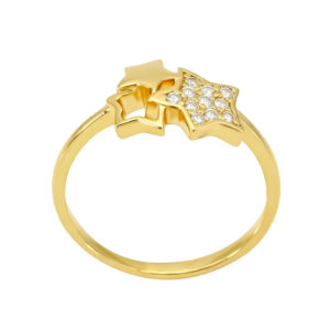 Nhẫn Nữ Ngôi Sao Vàng Vàng 18K - N1044.1
