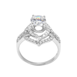 Nhẫn Nữ Vàng Trắng 10K Đính Đá CZ - NUN91